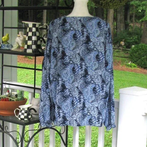 JOIE long sleeve tassel peasant top shirt blouse polyester soft luxury style - Picture 7 of 9